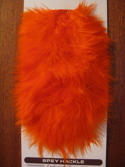   ����� ������ ���� (�������� �����) spey hackle hen saddle orange